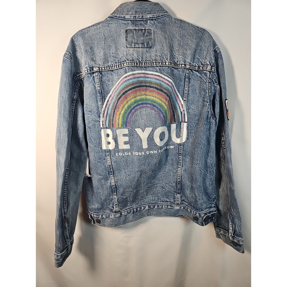 American Eagle Denim PRIDE Jacket. 100% COTTON.  SIZE: M‎
